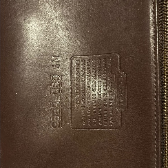 Coach Brown Leather Briefcase Timeless Design - Picture 7 of 7